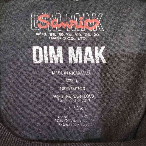DIM MAK キャラクタープリント L/S クルーネックTシャツ メンズ import:L