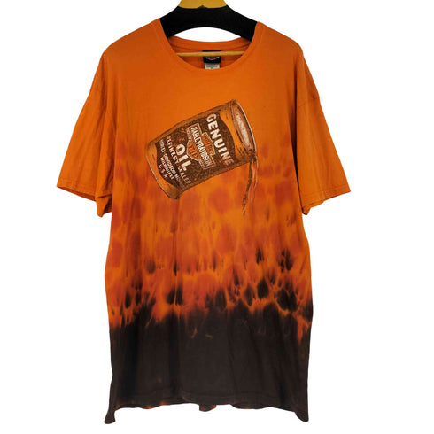 ハーレーダビッドソン HARLEY-DAVIDSON 00s ファイヤーパターン Z両面プリントクルーネックTシャツ メンズ JPN:XL