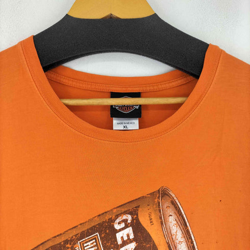 ハーレーダビッドソン HARLEY-DAVIDSON 00s ファイヤーパターン Z両面プリントクルーネックTシャツ メンズ JPN:XL