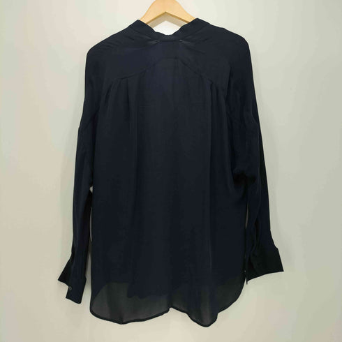 ヴィンス VINCE 総シルク Vネック ロングスリーブブラウス レディース import:XS
