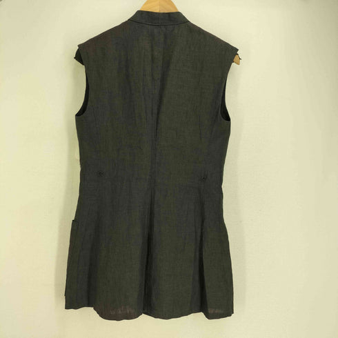 ザラ ZARA WASHED TIED VEST ウォッシュ加工タイドベスト レディース import:XS