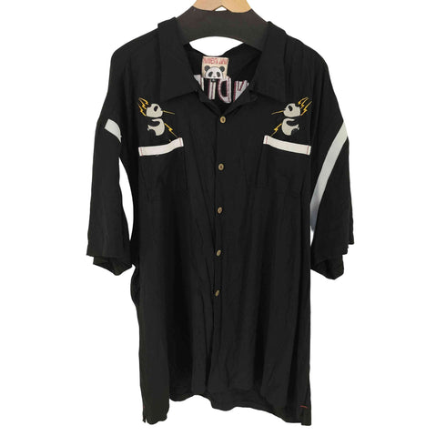 パンディエスタジャパン PANDIESTA JAPAN 両面アニマル刺繍ボーリングシャツ メンズ 4L