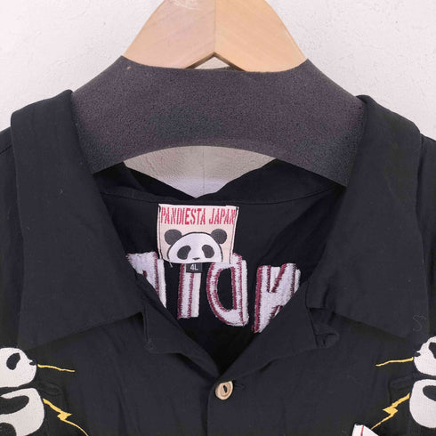 パンディエスタジャパン PANDIESTA JAPAN 両面アニマル刺繍ボーリングシャツ メンズ 4L