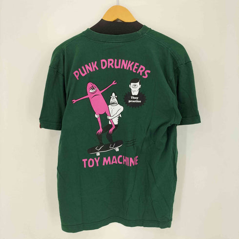パンクドランカーズ PUNK DRUNKERS フロント刺繍 バックプリント Tシャツ メンズ JPN:L
