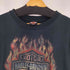 ハーレーダビッドソン HARLEY-DAVIDSON 90s USA製 ファイヤーパターン 両面プリントクルーネックTシャツ メンズ JPN:L