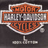 ハーレーダビッドソン HARLEY-DAVIDSON 90s USA製 ファイヤーパターン 両面プリントクルーネックTシャツ メンズ JPN:L