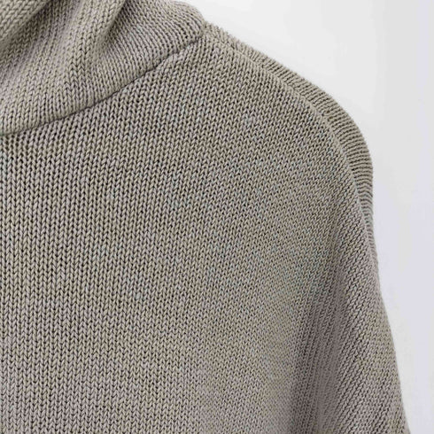 ザラ ZARA リネン混ニットフーディー レディース import:M
