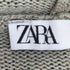 ザラ ZARA リネン混ニットフーディー レディース import:M