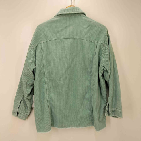 ザラ ZARA 太畝 コーデュロイ カスタム カットオフ トラッカー ジャケット レディース import:XS
