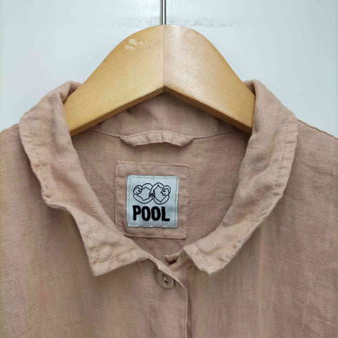 イデープール IDEE POOL リネン シャツ ギャザー ワンピース レディース ONE SIZE