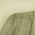 ザラ ZARA シェルボタン ノーカラー ギャザーブラウス レディース import:M