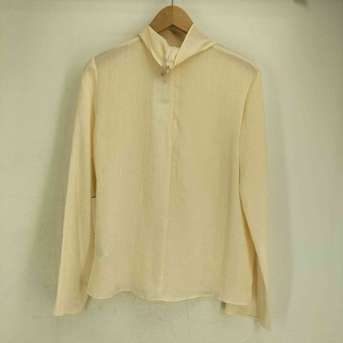 ザラ ZARA SEMI-SHEER WRINKLE EFFECT BLOUSE セミシアー シワ加工ブラウス レディース import:XS