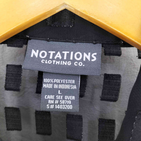 ノーテーション NOTATIONS 総柄 デザイン シアーシャツ レディース import:L