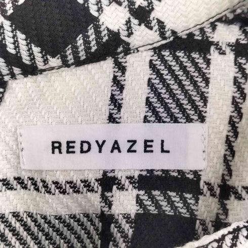 レディアゼル REDYAZEL チェックハイネックコンパクトブラウス プリーツラップミニスカート セットアップ レディース FREE
