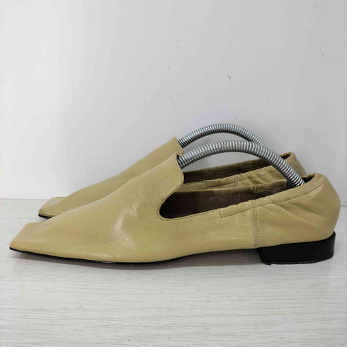 ボッテガヴェネタ BOTTEGA VENETA SCARPA レザーフラットシューズ レディース EUR:36