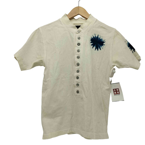 sin 本藍 10ボタンショートスリーブヘンリーネックTシャツ メンズ