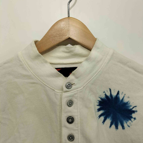 sin 本藍 10ボタンショートスリーブヘンリーネックTシャツ メンズ
