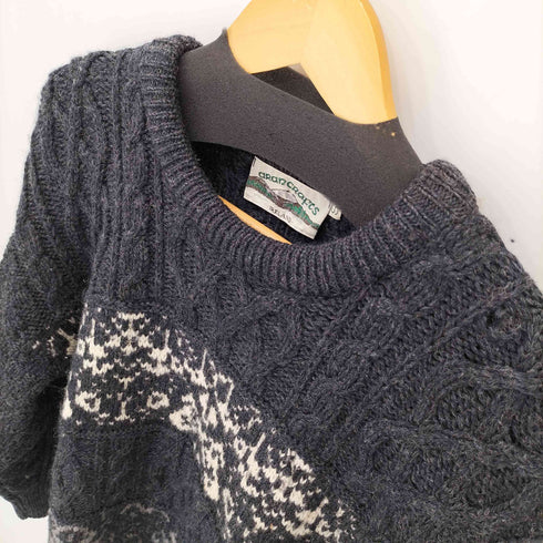 アランクラフト aran crafts アイルランド製ウールアランニット メンズ JPN:S