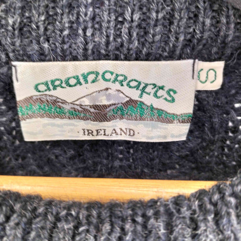 アランクラフト aran crafts アイルランド製ウールアランニット メンズ JPN:S