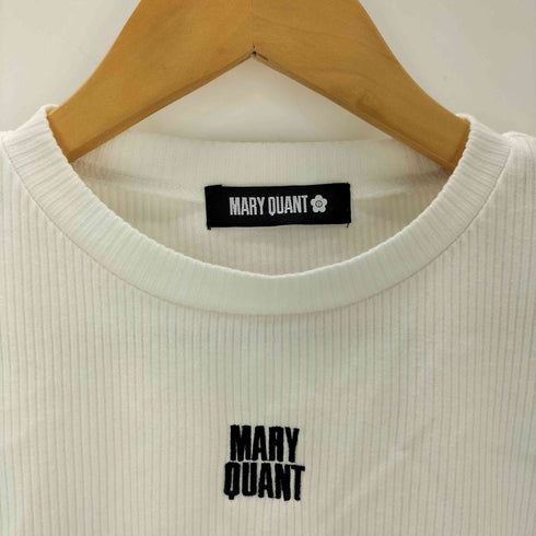 マリークワント MARY QUANT ロゴテープクロップド Tシャツ レディース JPN:M