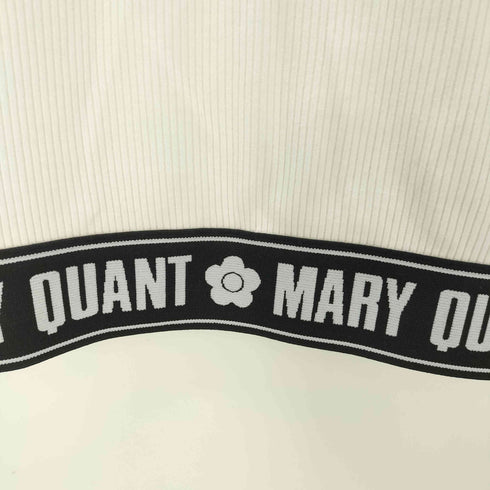 マリークワント MARY QUANT ロゴテープクロップド Tシャツ レディース JPN:M