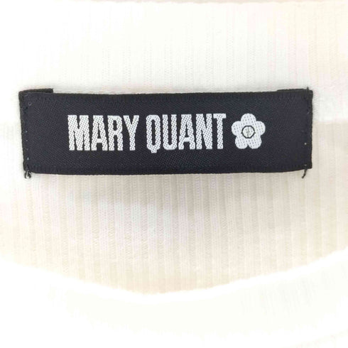 マリークワント MARY QUANT ロゴテープクロップド Tシャツ レディース JPN:M