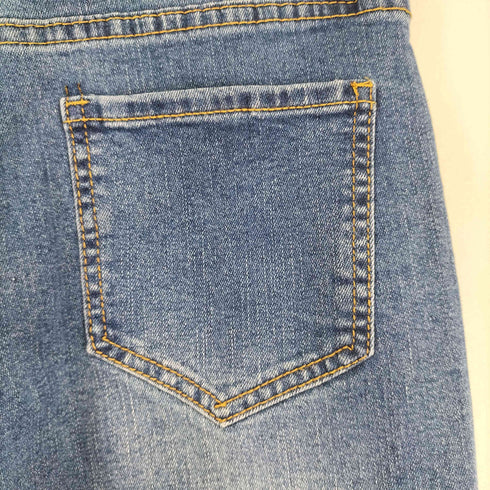 フレアブッシュデニムパンツ レディース 30