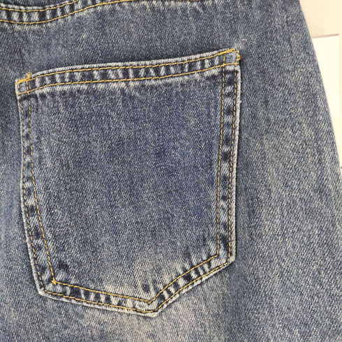 サイドフリンジ デニムパンツ レディース XL