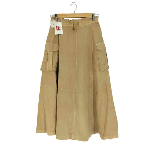 ザラ ZARA ガーメントダイ カーゴスカート レディース S
