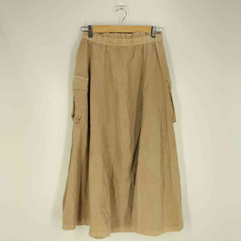 ザラ ZARA ガーメントダイ カーゴスカート レディース S