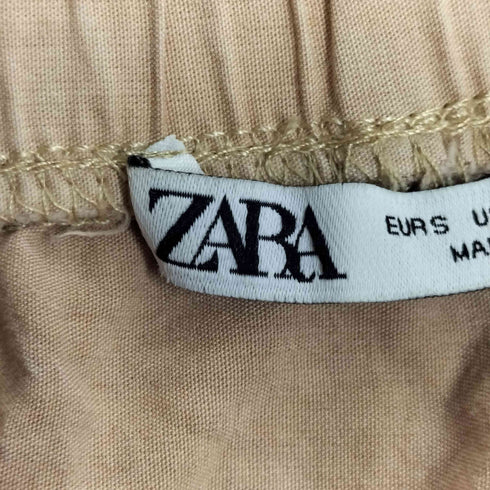 ザラ ZARA ガーメントダイ カーゴスカート レディース S