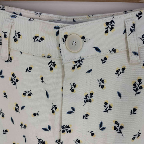 ザラ ZARA フラワーパターン マリンストレート デニムパンツ レディース 38
