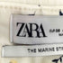 ザラ ZARA フラワーパターン マリンストレート デニムパンツ レディース 38