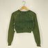 ザラ ZARA フェードエフェクト クロップド ケーブルニットカーディガン レディース import:S
