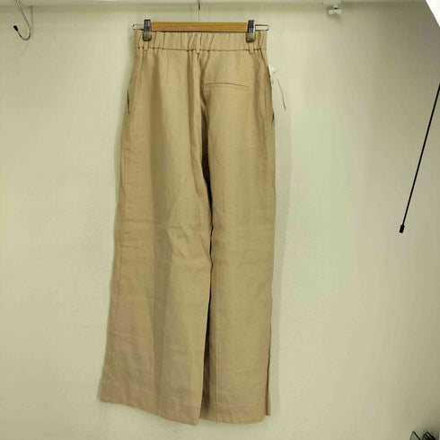 ザラ ZARA シングルタック リネン スラックスパンツ レディース XS