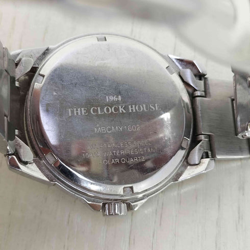THE CLOCK HOUSE クロノグラフ ソーラー腕時計 メンズ