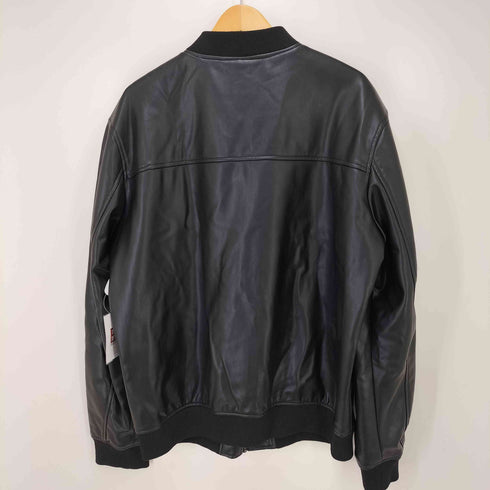 ザラ ZARA フェイクレザー ジップアップ ブルゾン メンズ import:XL