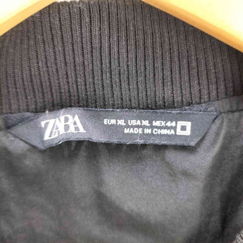 ザラ ZARA フェイクレザー ジップアップ ブルゾン メンズ import:XL