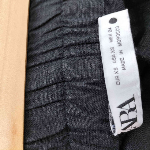 ザラ ZARA 100% LINEN PANTS リネン100 パンツ レディース XS