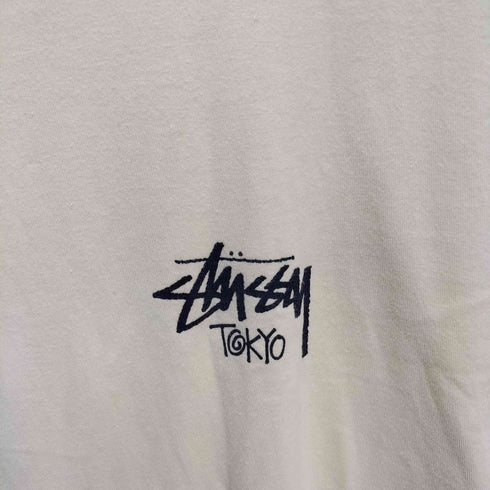ステューシー Stussy メキシコ製 ストックロゴ スリーブ切替 クルーネック S/S Tシャツ メンズ import:L