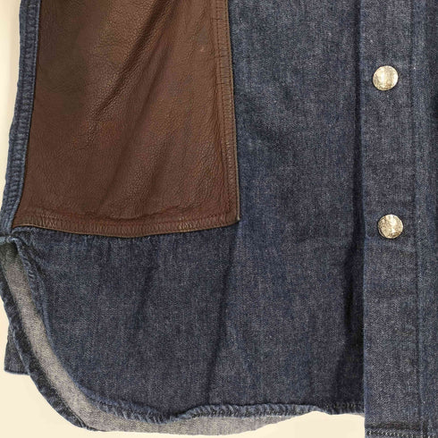 レアセル rehacer Bloom Leather Pocket Shirt-Jacket ブルーム レザー ポケット シャツ ジャケット メンズ JPN:S