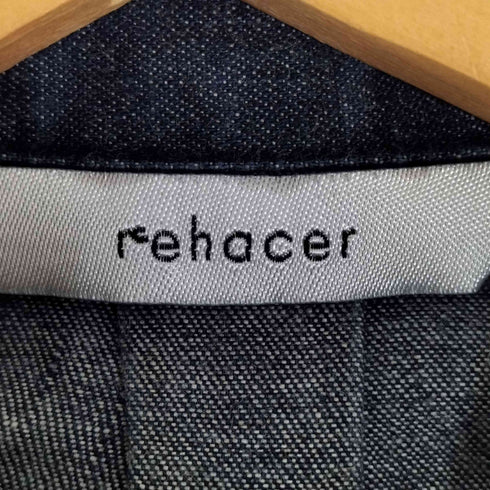 レアセル rehacer Bloom Leather Pocket Shirt-Jacket ブルーム レザー ポケット シャツ ジャケット メンズ JPN:S