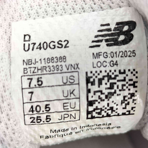 ニューバランス NEW BALANCE 740V2 グレー/リフレクション/スレートグレー メンズ JPN:25.5
