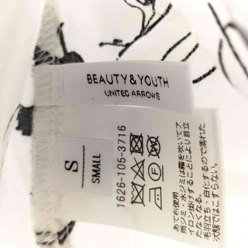 ビューティーアンドユースユナイテッドアローズ BEAUTY & YOUTH UNITED ARROWS ハンドフラワープリントオープンカラーシャツワンピース レディース JPN:S
