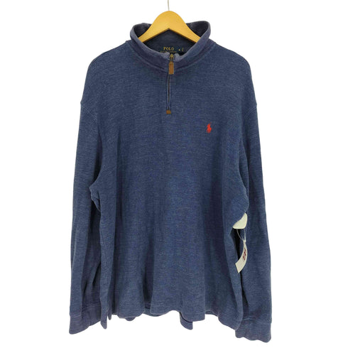 ポロラルフローレン POLO RALPH LAUREN ポニー刺繍 ハーフジップ プルオーバー スウェット メンズ import:XL