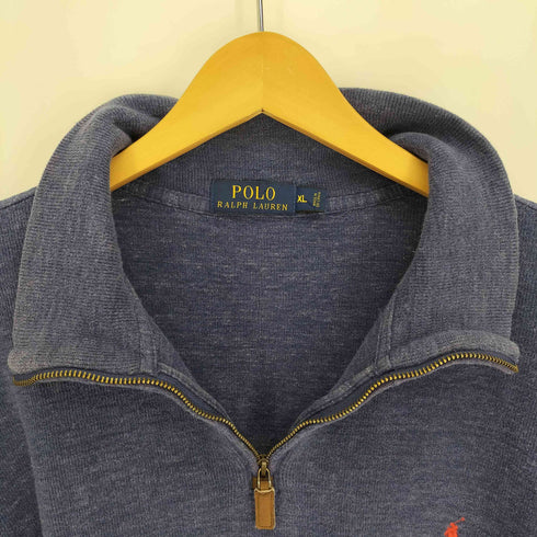 ポロラルフローレン POLO RALPH LAUREN ポニー刺繍 ハーフジップ プルオーバー スウェット メンズ import:XL
