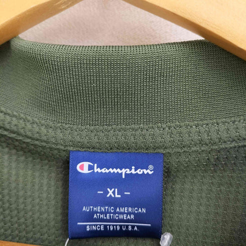 チャンピオン Champion ワッフル素材 速乾 遮熱 UVカット ポロシャツ メンズ XL