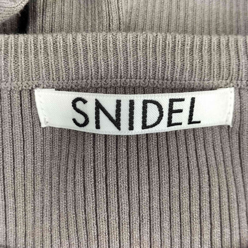 スナイデル snidel アシメクロスデザインリブ カットソー レディース FREE
