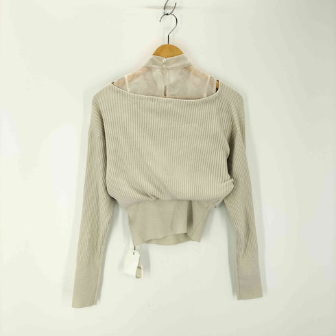 スナイデル snidel カシュクールレイヤードニットプルオーバー レディース ONE SIZE