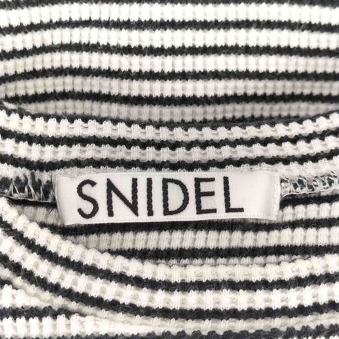 スナイデル snidel パフスリーブ ワッフルトップス レディース ONE SIZE